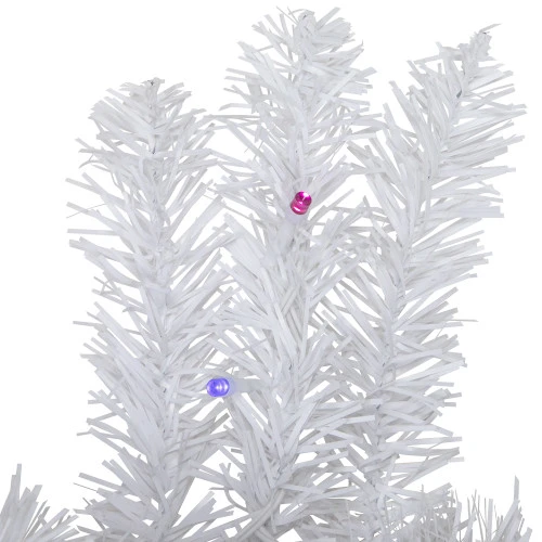 Northlight Pre-Lit White Pine Battery Operated Christmas Wreath - 36" - Multicolor LED Lights 8 Northlight Pre-Lit White Pine Battery Operated Christmas Wreath - 36" - Multicolor LED Lights - Image 6