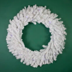 Northlight Pre-Lit White Pine Battery Operated Christmas Wreath - 36" - Multicolor LED Lights 15 Northlight Pre-Lit White Pine Battery Operated Christmas Wreath - 36" - Multicolor LED Lights -Festival northlight v15877 green 16096.1691074599