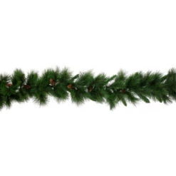 Northlight White Valley Pine With Pine Cones Artificial Christmas Garland - 9' X 14" - Unlit -Festival northlight v15922 02 74705.1689777551