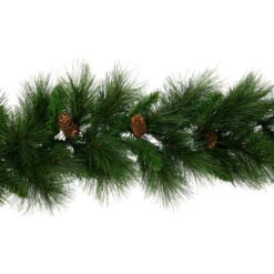 Northlight White Valley Pine With Pine Cones Artificial Christmas Garland - 9' X 14" - Unlit -Festival northlight v15922 03 18609.1689777551
