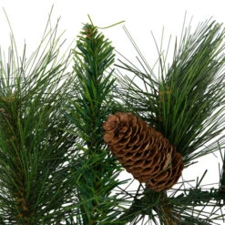Northlight White Valley Pine With Pine Cones Artificial Christmas Garland - 9' X 14" - Unlit -Festival northlight v15922 04 01441.1689777551