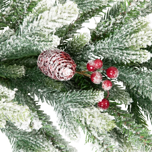 Northlight Real Touch™? Flocked Snowcap Grove Fir Artificial Christmas Garland - 7' X 15" - Unlit 8 Northlight Real Touch™? Flocked Snowcap Grove Fir Artificial Christmas Garland - 7' X 15" - Unlit - Image 6
