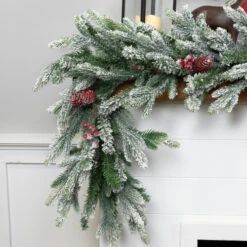Northlight Real Touch™? Flocked Snowcap Grove Fir Artificial Christmas Garland - 7' X 15" - Unlit 13 Northlight Real Touch™? Flocked Snowcap Grove Fir Artificial Christmas Garland - 7' X 15" - Unlit -Festival northlight v96282 styled 19714.1726279113
