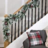 Northlight Real Touch™? Flocked Calloway Fir With Berries Artificial Christmas Garland - 7' X 12" - Unlit 2 Northlight Real Touch™? Flocked Calloway Fir With Berries Artificial Christmas Garland - 7' X 12" - Unlit -Festival northlight v96292 styled20stairs 25274.1726279112