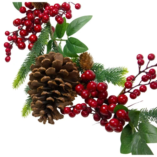 Northlight 5' X 4.75" Pine Springs, Berries And Pine Cones Artificial Christmas Garland - Unlit 5 Northlight 5' X 4.75" Pine Springs, Berries And Pine Cones Artificial Christmas Garland - Unlit - Image 3