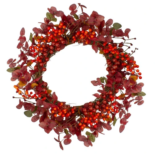 Northlight Red Berries Artificial Christmas Wreath - 24-Inch, Unlit 3 Northlight Red Berries Artificial Christmas Wreath - 24-Inch, Unlit
