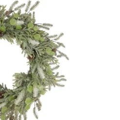 Northlight Frosted Pine And Pinecone Christmas Wreath, 30-Inch, Unlit -Festival northlight vm92763 2 22388.1659124023