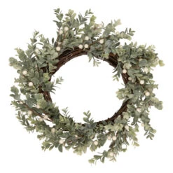 Northlight Real Touch™? Berry And Eucalyptus Christmas Wreath - 18" - Unlit