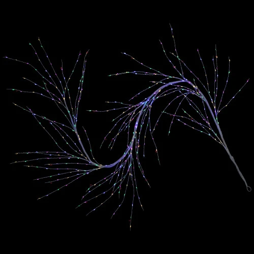 Northlight 6' X 6" Pre-Lit White Christmas Garland With Red Jingle Bells, Multi-Color Lights 7 Northlight 6' X 6" Pre-Lit White Christmas Garland With Red Jingle Bells, Multi-Color Lights - Image 5