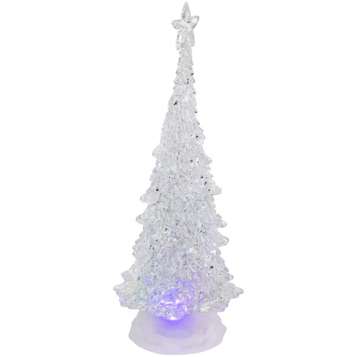Northlight LED Lighted Acrylic Christmas Tree With Star Decoration - 12" - Multicolor Lights 8 Northlight LED Lighted Acrylic Christmas Tree With Star Decoration - 12" - Multicolor Lights - Image 6