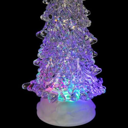 Northlight LED Lighted Acrylic Christmas Tree With Star Decoration - 12" - Multicolor Lights 5 Northlight LED Lighted Acrylic Christmas Tree With Star Decoration - 12" - Multicolor Lights - Image 3