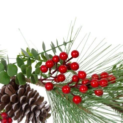 Northlight Berry Pine And Eucalyptus Artificial Christmas Garland - 5' X 10" - Unlit -Festival northlight yk87867 2 71514.1665580046