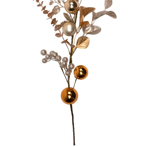 Northlight Glittered Mixed Leaves And Berries Artificial Christmas Garland - 6' X 9" - Unlit 9 Northlight Glittered Mixed Leaves And Berries Artificial Christmas Garland - 6' X 9" - Unlit - Image 7