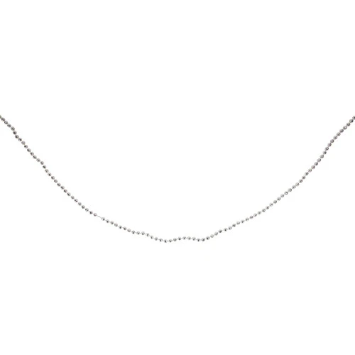 Northlight 15' Shiny Silver Metallic Faceted Beaded Christmas Garland - Unlit 4 Northlight 15' Shiny Silver Metallic Faceted Beaded Christmas Garland - Unlit - Image 2