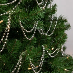 Northlight 15' Shiny Silver Metallic Faceted Beaded Christmas Garland - Unlit 9 Northlight 15' Shiny Silver Metallic Faceted Beaded Christmas Garland - Unlit -Festival northlight ys28261 styled20on20tree 22357.1686403316