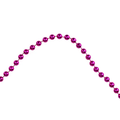 Northlight 15' Shiny Metallic Pink Beaded Christmas Garland, Unlit 7 Northlight 15' Shiny Metallic Pink Beaded Christmas Garland, Unlit - Image 5