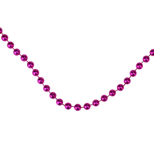 Northlight 15' Shiny Metallic Pink Beaded Christmas Garland, Unlit 6 Northlight 15' Shiny Metallic Pink Beaded Christmas Garland, Unlit - Image 4