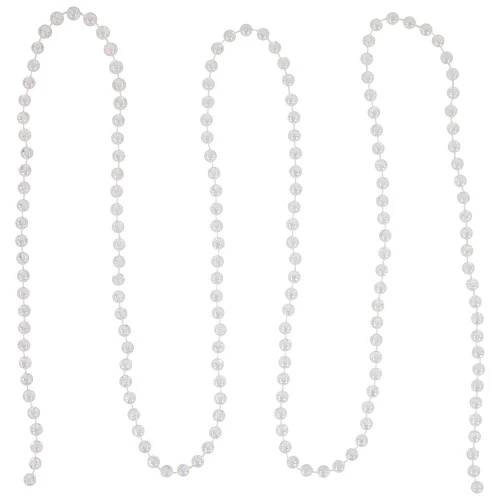 Northlight 33' Clear Iridescent Beaded Artificial Christmas Garland, Unlit 7 Northlight 33' Clear Iridescent Beaded Artificial Christmas Garland, Unlit - Image 5