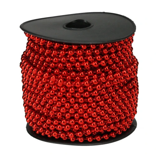 Northlight 66' X 0.15" Red Beaded Artificial Christmas Garland - Unlit 4 Northlight 66' X 0.15" Red Beaded Artificial Christmas Garland - Unlit - Image 2