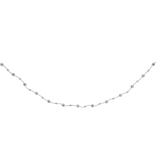 Northlight 15' Shiny Silver Mirrored Disco Ball Beaded Christmas Garland, Unlit 6 Northlight 15' Shiny Silver Mirrored Disco Ball Beaded Christmas Garland, Unlit - Image 4