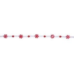 Northlight 9' Red And White Peppermint Candy Beaded Christmas Garland, Unlit 12 Northlight 9' Red And White Peppermint Candy Beaded Christmas Garland, Unlit -Festival northlight ys28298 03 54894.1686665010