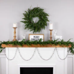 Northlight 9' Silver Shiny And Matte Beaded Christmas Garland 10 Northlight 9' Silver Shiny And Matte Beaded Christmas Garland -Festival northlight ys28301 styled20on20fireplace 59846.1686143934