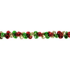 Northlight 5' Green, Gold And Red Jingle Bell Christmas Garland, Unlit -Festival northlight ys28302 04 97763.1686665008