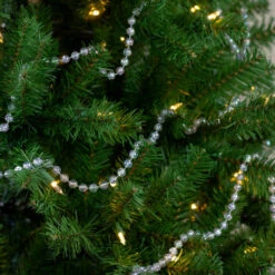 Northlight 33' X .5" Clear Iridescent Beaded Artificial Christmas Garland, Unlit -Festival northlight ys28303 3 75866.1590070218