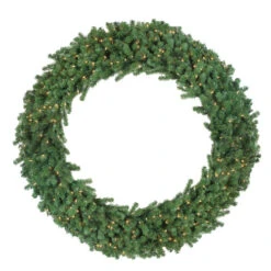 Northlight Green Deluxe Windsor Pine Artificial Christmas Wreath - 72" - Clear Lights