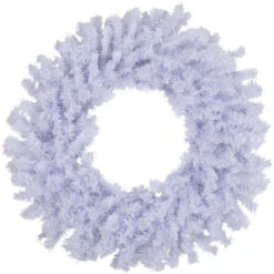 Northlight Crystal Spruce Artificial Christmas Wreath - 24" - White - Unlit