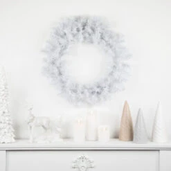 Northlight Crystal Spruce Artificial Christmas Wreath - 24" - White - Unlit 15 Northlight Crystal Spruce Artificial Christmas Wreath - 24" - White - Unlit -Festival northlight z00018 styled 22974.1691247512