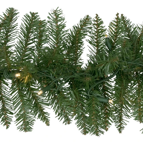 Northlight Pre-Lit Northern Pine Artificial Christmas Garland - 9' X 10" - Warm White LED Lights 7 Northlight Pre-Lit Northern Pine Artificial Christmas Garland - 9' X 10" - Warm White LED Lights - Image 5