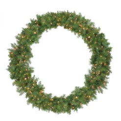 Northlight 48" Pre-Lit Northern Pine Artificial Christmas Wreath With Clear Lights