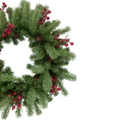 Northlight Real Touch™? Noble Fir With Berries Artificial Christmas Wreath - Unlit - 24" -Festival northlight z85364 2 updated2022new 50797.1665260244