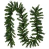 Northlight 9' X 12" Mixed Green Beaver Pine Artificial Christmas Garland, Unlit