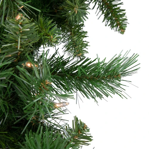 Northlight Pre-lit Chatham Pine Artificial Christmas Wreath, 24-Inch, Clear Lights 4 Northlight Pre-lit Chatham Pine Artificial Christmas Wreath, 24-Inch, Clear Lights - Image 2