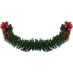 Northlight 25' X 20" Pre-Lit Buffalo Fir Artificial Christmas Garland - Multi-Color LED Lights 10 Northlight 25' X 20" Pre-Lit Buffalo Fir Artificial Christmas Garland - Multi-Color LED Lights -Festival northlight z94306 2 32335.1686576351