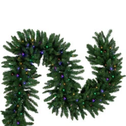 Northlight 25' X 20" Pre-Lit Buffalo Fir Artificial Christmas Garland - Multi-Color LED Lights 11 Northlight 25' X 20" Pre-Lit Buffalo Fir Artificial Christmas Garland - Multi-Color LED Lights -Festival northlight z94306 3 10356.1686576351