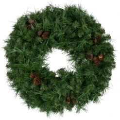 Northlight Dakota Red Pine Artificial Christmas Wreath With Pine Cones - 24" - Unlit