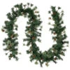 Northlight Pre-Lit Country Mixed Pine Artificial Christmas Garland - 9' X 12" - Clear AlwaysLit Lights