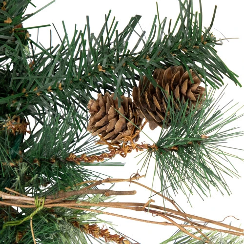 Northlight Pre-Lit Country Mixed Pine Artificial Christmas Garland - 9' X 12" - Clear AlwaysLit Lights 10 Northlight Pre-Lit Country Mixed Pine Artificial Christmas Garland - 9' X 12" - Clear AlwaysLit Lights - Image 8