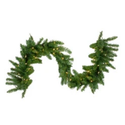 Northlight Pre-Lit Buffalo Fir Commercial Artificial Christmas Garland - 25' X 18" - Warm White LED Lights