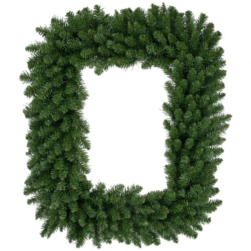 Northlight Buffalo Fir Rectangular Artificial Christmas Wreath - 36" - Unlit 3 Northlight Buffalo Fir Rectangular Artificial Christmas Wreath - 36" - Unlit