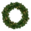 Northlight Deluxe Windsor Pine Artificial Christmas Wreath - 18" - Clear Lights -Festival northlightgb yww818 grupdate 30680.1665783346