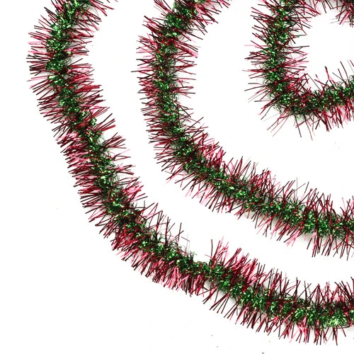Northlight Spiral Center Commercial Christmas Tinsel Garland - 50' X 3" - Red And Green - Unlit 3 Northlight Spiral Center Commercial Christmas Tinsel Garland - 50' X 3" - Red And Green - Unlit