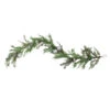 Northlight 5' Green And Silver Iced Cedar Christmas Garland With Ornaments Bells - Unlit