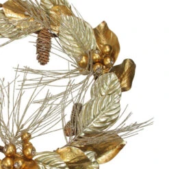 Northlight Golden Treasures Glittered Berries And Pine Cone Artificial Christmas Wreath - 24-Inch, Unlit -Festival selectxp1704 gob 99114.1636807878
