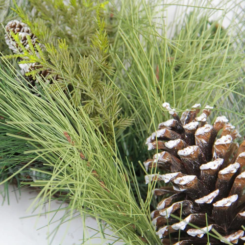 Northlight Mixed Long Needle Pine And Pine Cone Artificial Christmas Wreath - 28" - Unlit 4 Northlight Mixed Long Needle Pine And Pine Cone Artificial Christmas Wreath - 28" - Unlit - Image 2