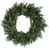 Northlight Real Touch™? Pre-Lit Blue Spruce Artificial Christmas Wreath - 24" - Clear Lights -Festival v94162 72960.1691506895