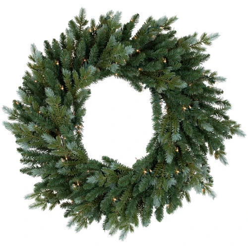 Northlight Real Touch™? Pre-Lit Blue Spruce Artificial Christmas Wreath - 24" - Clear Lights 3 Northlight Real Touch™? Pre-Lit Blue Spruce Artificial Christmas Wreath - 24" - Clear Lights